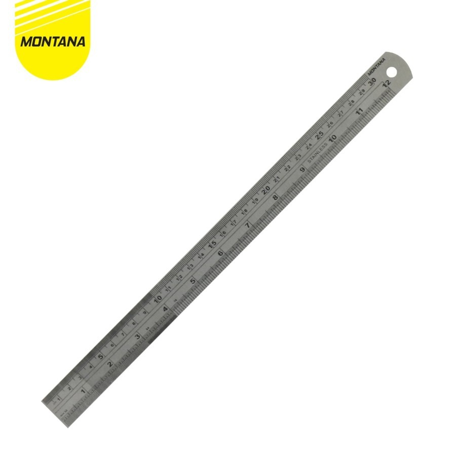 

Penggaris Besi Stainless Montana Ukuran 30 cm 1 Pcs