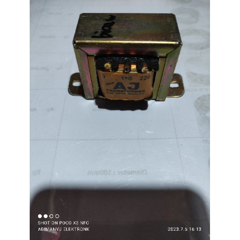 Trafo 1amper ct mrek AJ