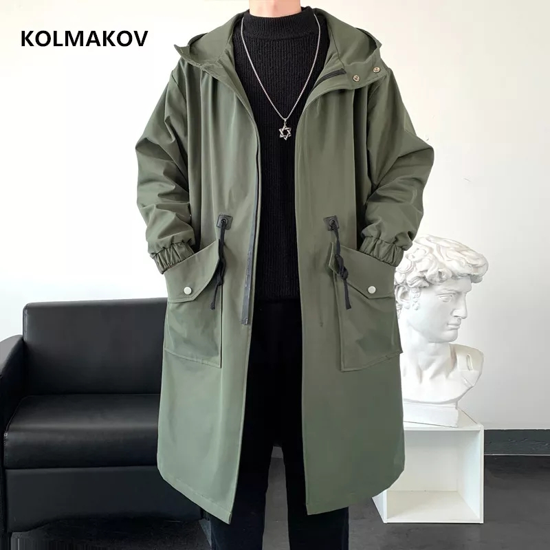 JAKET PRIA/ COAT PANJANG  PRIA DEWASA/ LONGCOAT JUMBO MODEL KOREAN STYLE