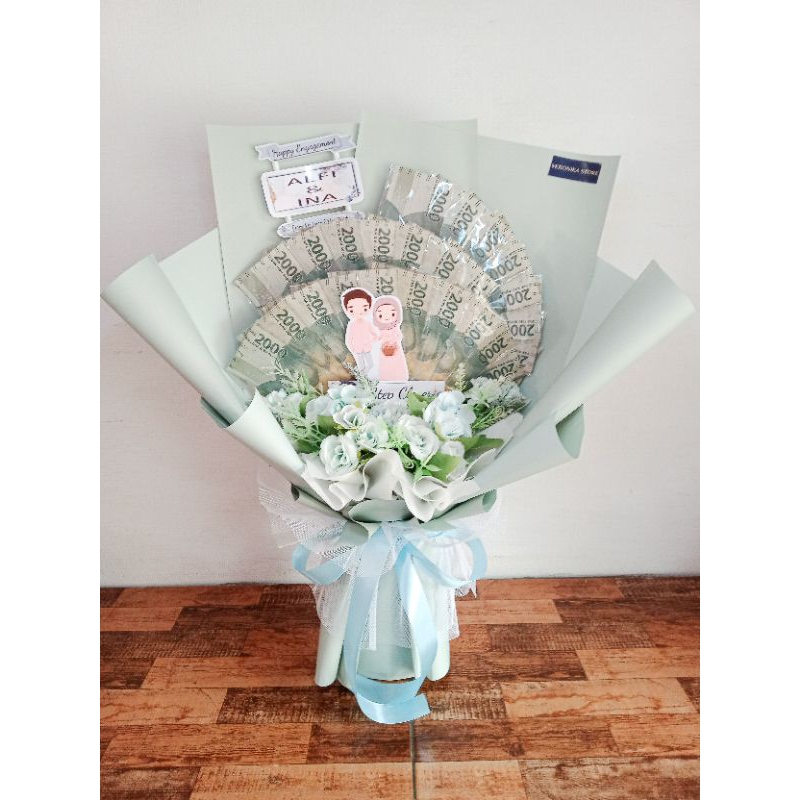 BUKET UANG HALAL NON RIBA – SIREN - BUCKET UANG  - MONEY BOUQUET ULANG TAHUN - BUKET JAJANAN BUKET W