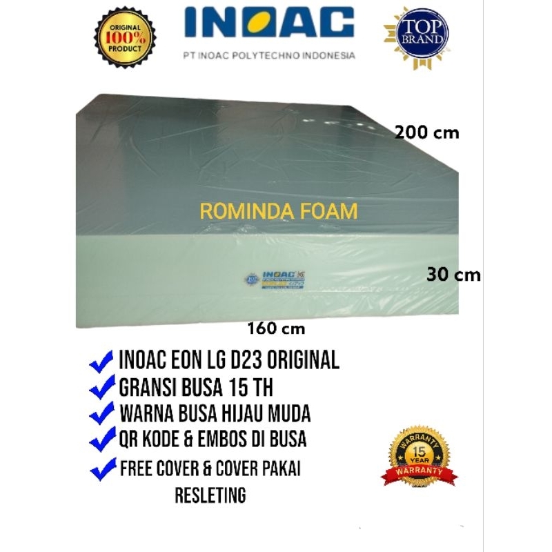 Kasur inoac uk 200x160x30 eon d23 busa ijo