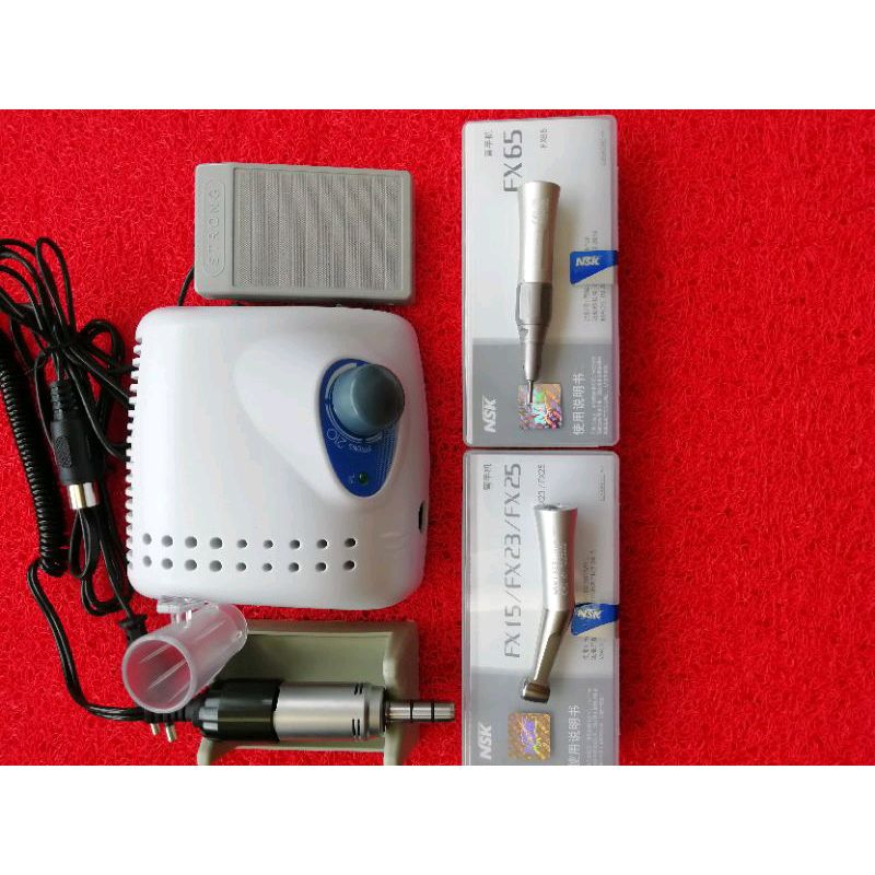 Micromotor mikromotor Strong 210 paket lengkap Straight Contra FXseries