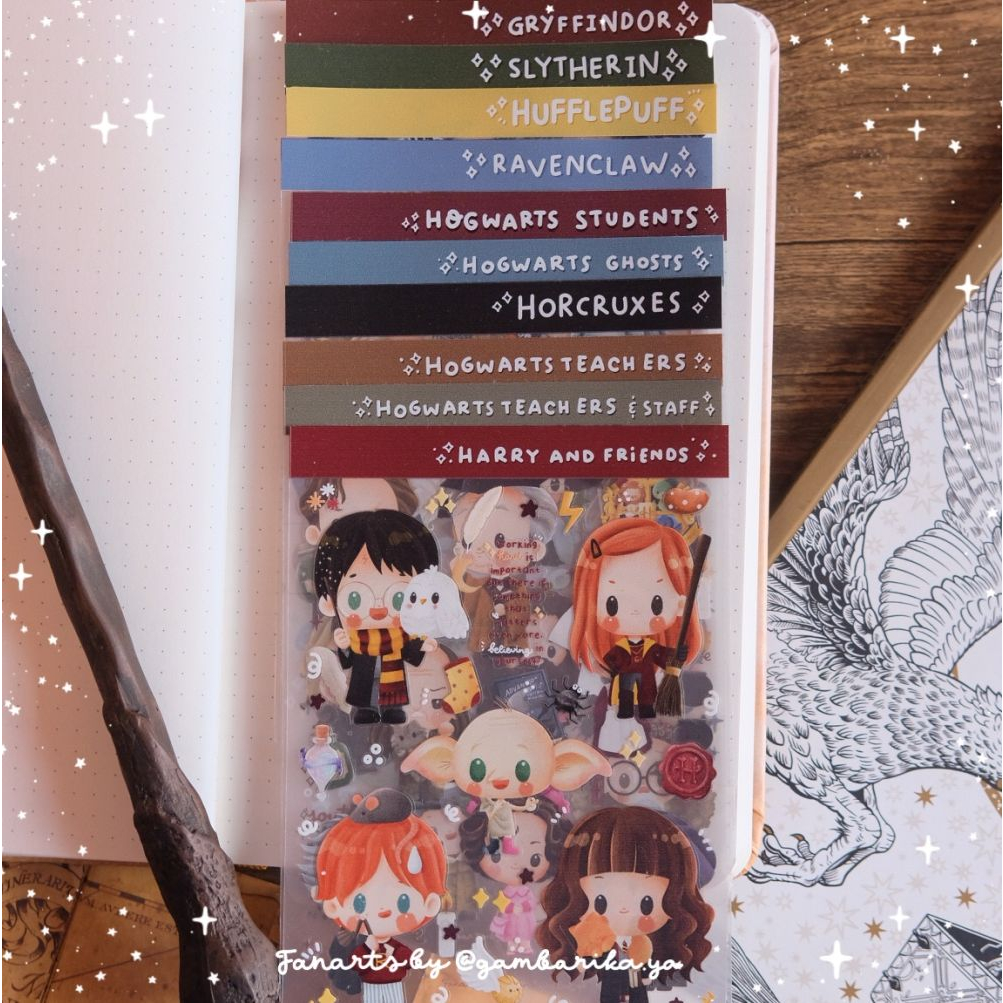 

GAMBARIKA Harry Potter Transparent Sticker Sheet / Stiker Kiss Cut