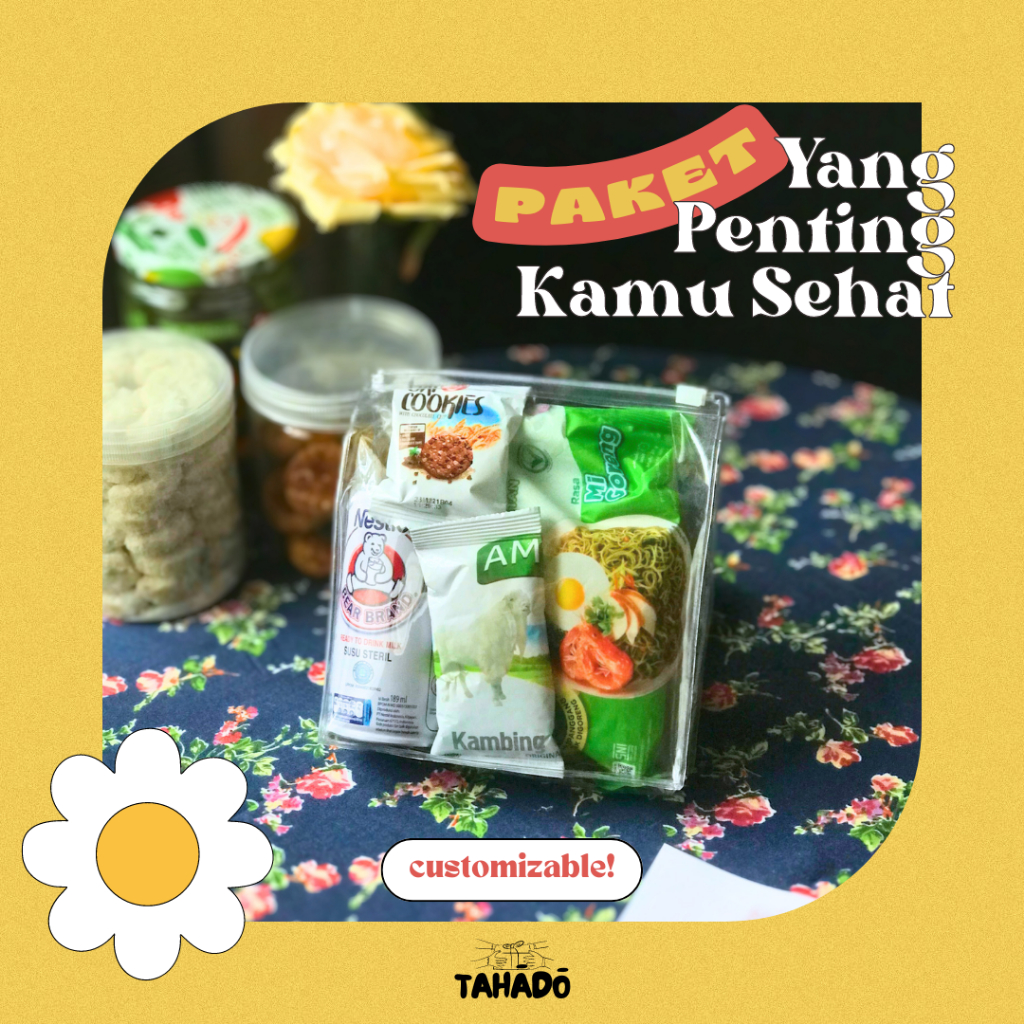 

Paket "Yang Penting Kamu Sehat" | Hampers Makanan Sehat Lebaran | Hadiah Wisuda | Hampers Snack (Free Card) || Basic Package Series by Tahado