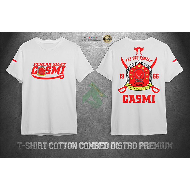Kaos Gasmi 1966-Kaos Pagar Nusa Gasmi-Putih