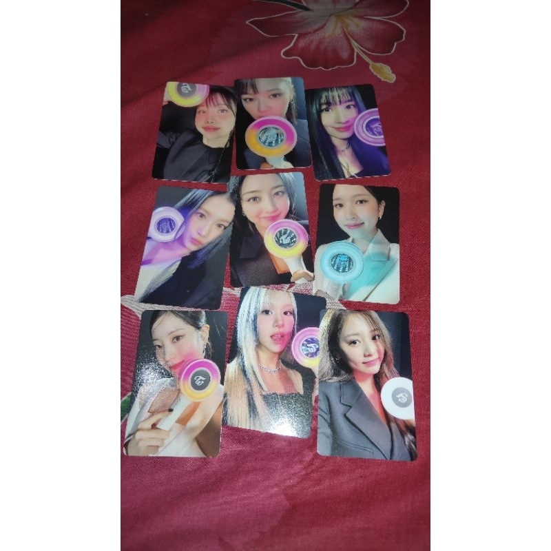 Photocard OFFICIAL TWICE Lightstick Candybong Infinity x Withmuu (POB Set 9 PC)