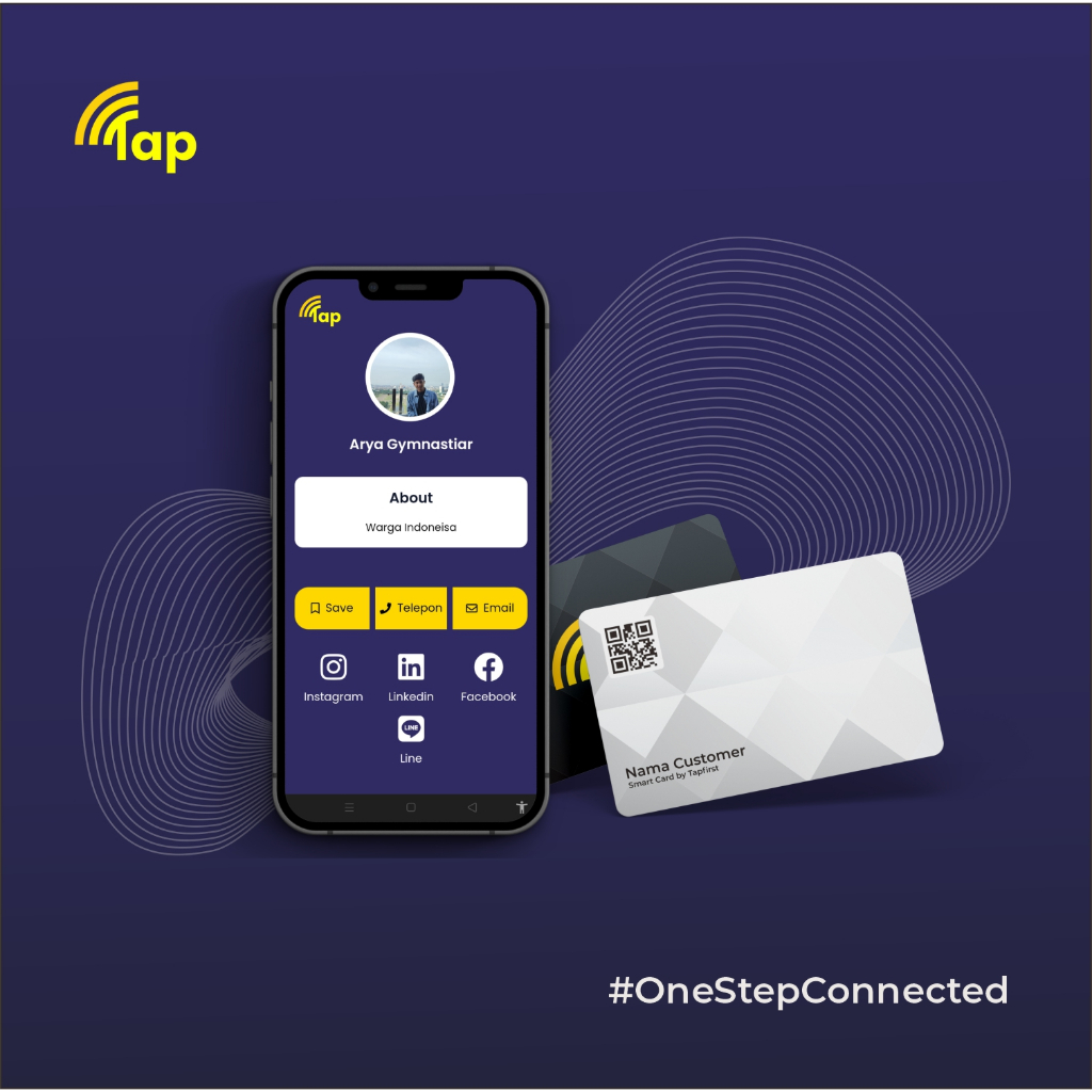 Kartu Nama Digital NFC RFID | Tapfirst Card