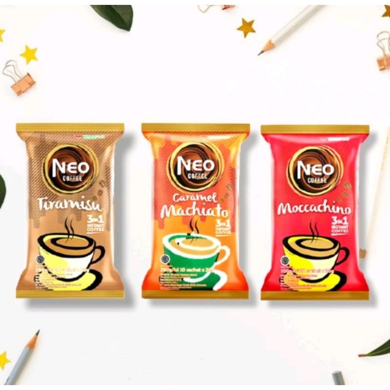 

Neo Coffee 180 gr isi 9 Sachet x 20 gr All Varian #MDR