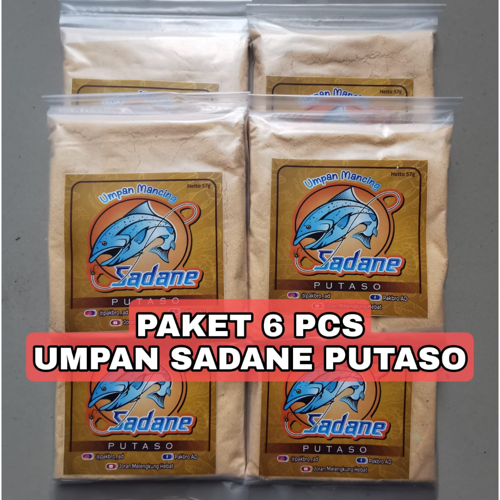PAKET 6 PCS UMPAN MANCING SADANE PUTASO