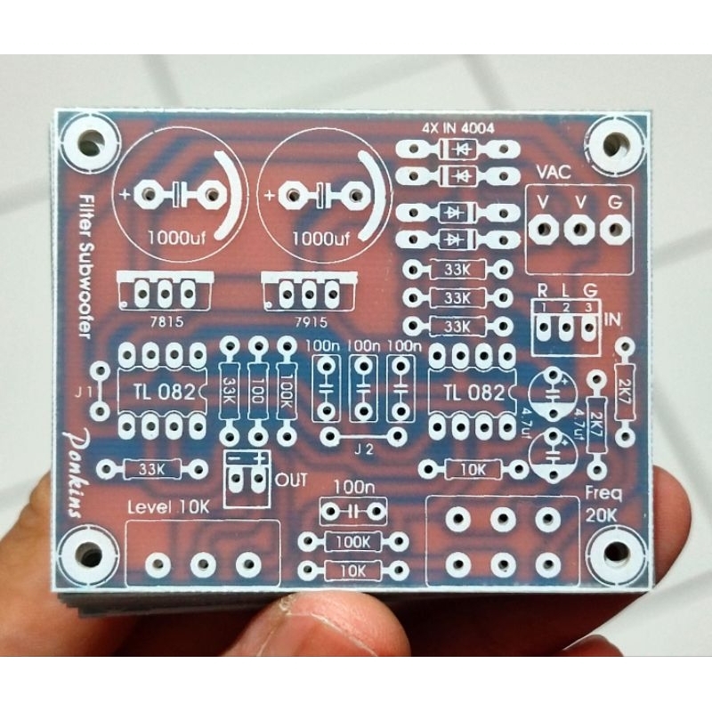 pcb filter subwoofer (LPF) fiber fr4