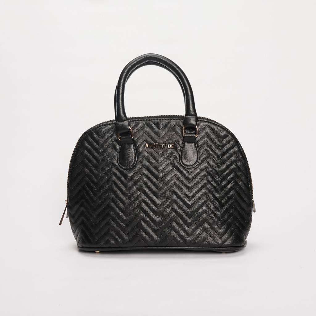 Tas Wanita Handbag Aster ZigZag Black Minivy x Bagtitude