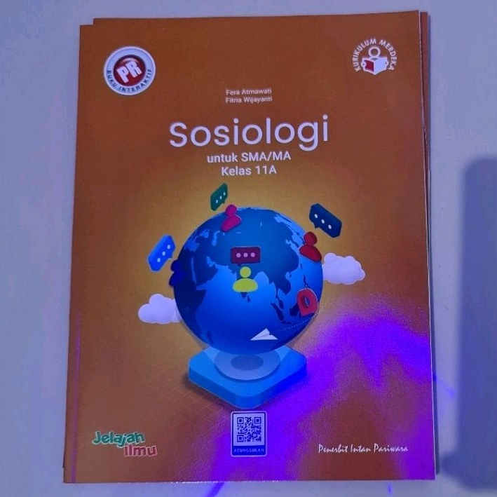diskon Buku lks pr interaktif Sosiologi kelas XI, 11 semester 1 tahun 2023 kurikulum merdeka Intan P