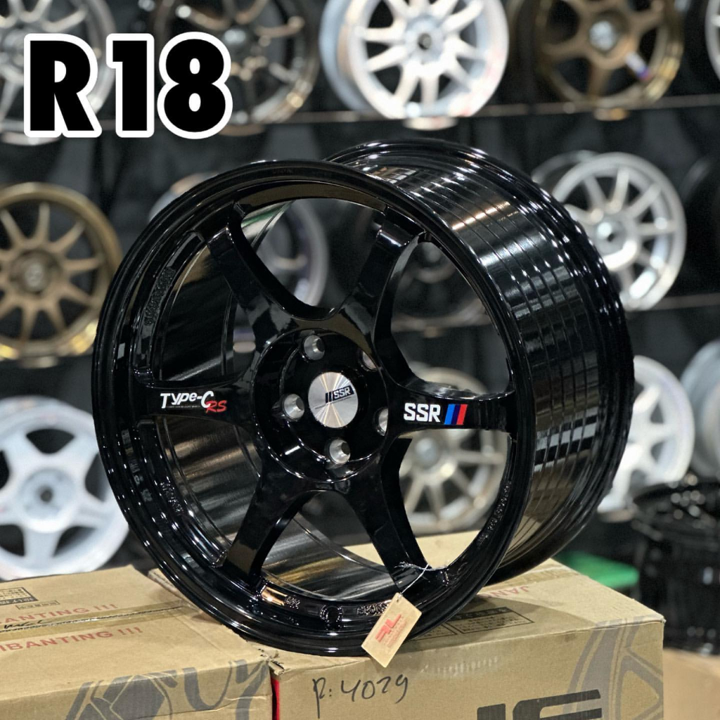 velg SSR TYPE-C FLOW FORGED Ring 18 Lebar 9,5 ET 30 Pcd 5x114,3 velg mobil r18