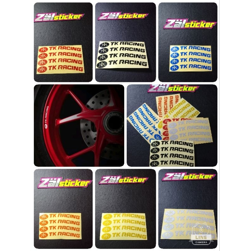 sticker TK racing sticker pelek cutting