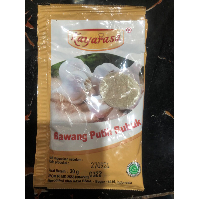 

(Kaya Rasa) Bawang putih bubuk 20 gram