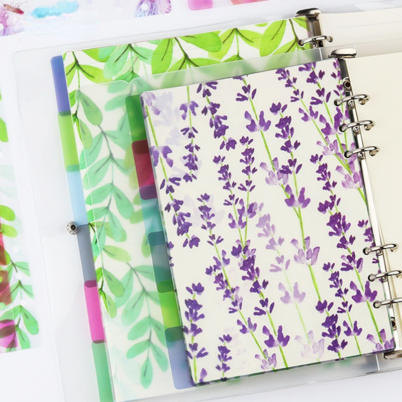 

[Artopia] 6 Lembar Binder Divider PLANTS PP A5 A6 6 Holes / Pembatas Binder Bahan Plastik Kokoh