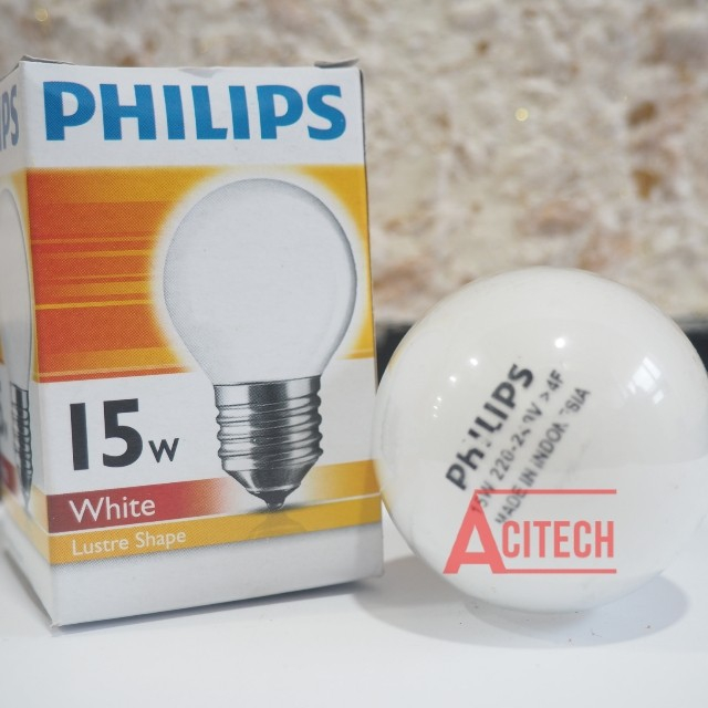 Lampu Bohlam Philips 15 Watt Putih
