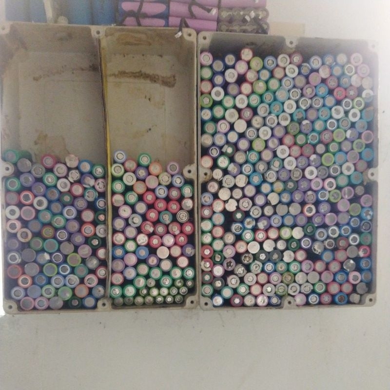 baterai,battery 18650 ex laptop real kapasitas
