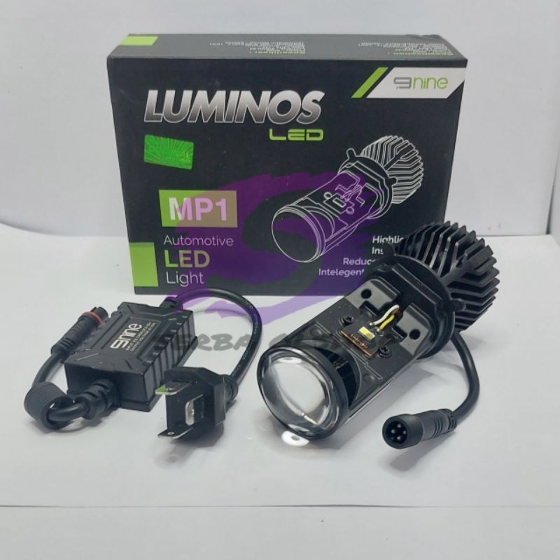 NINE LAMPU LED UTAMA H4 PROJECTOR MP1 NINE LED ORIGINAL SUPER TERANG MOTOR MOBIL