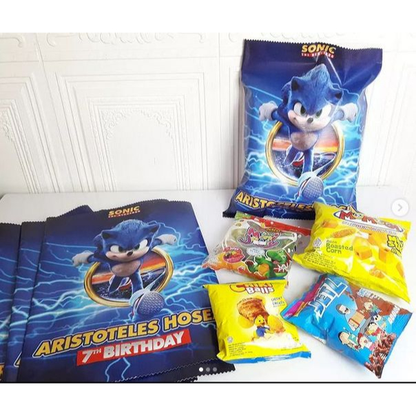 snack bag medium sonic / giant snack sonic / snack pouch sonic