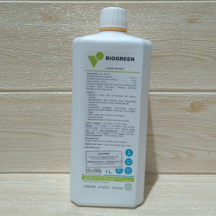 Biogreen SHS 1 Liter Suplemen Hewan