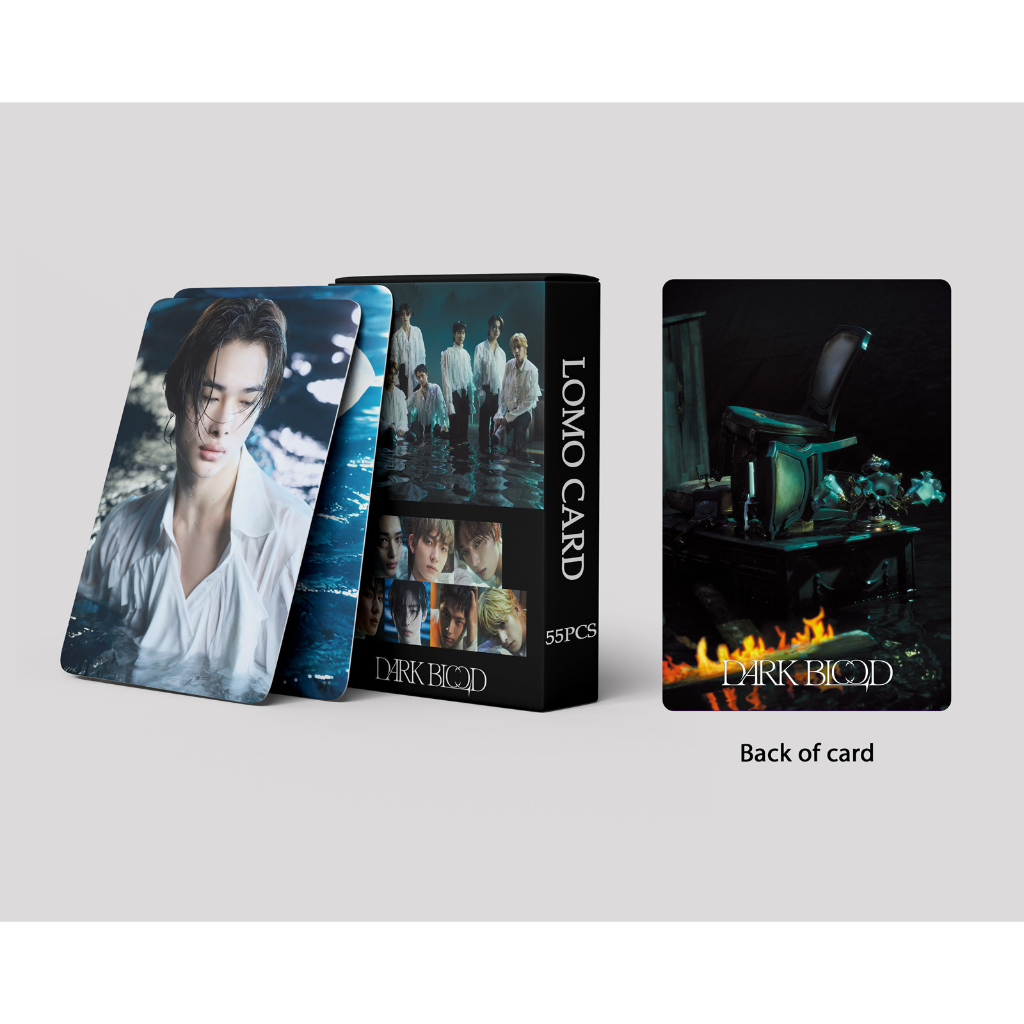 [kstuffind] ENHYPEN DARK BLOOD PHOTOCARD LOMO CARD PHOTO KARTU FOTO PC MURAH 54 PCS 54PCS EN ENGENE