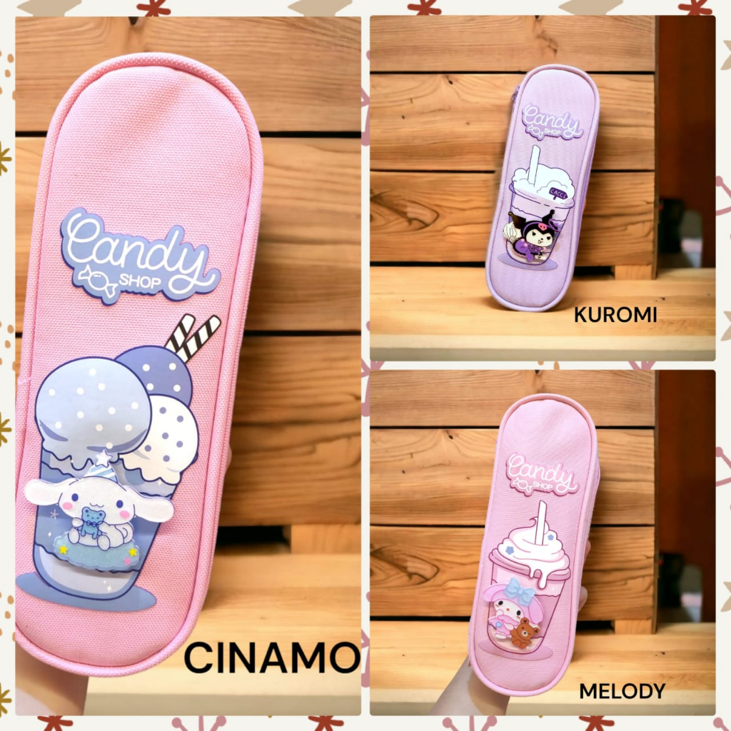 

HS - KOTAK PENSIL KAIN SANRIO + PIN LUCU | TEMPAT PENSIL LUCU KUROMI | PENSIL CASE CINAMORROL | PERLENGKAPAN SEKOLAH | KADO ANAK | KUROMI | MELODY