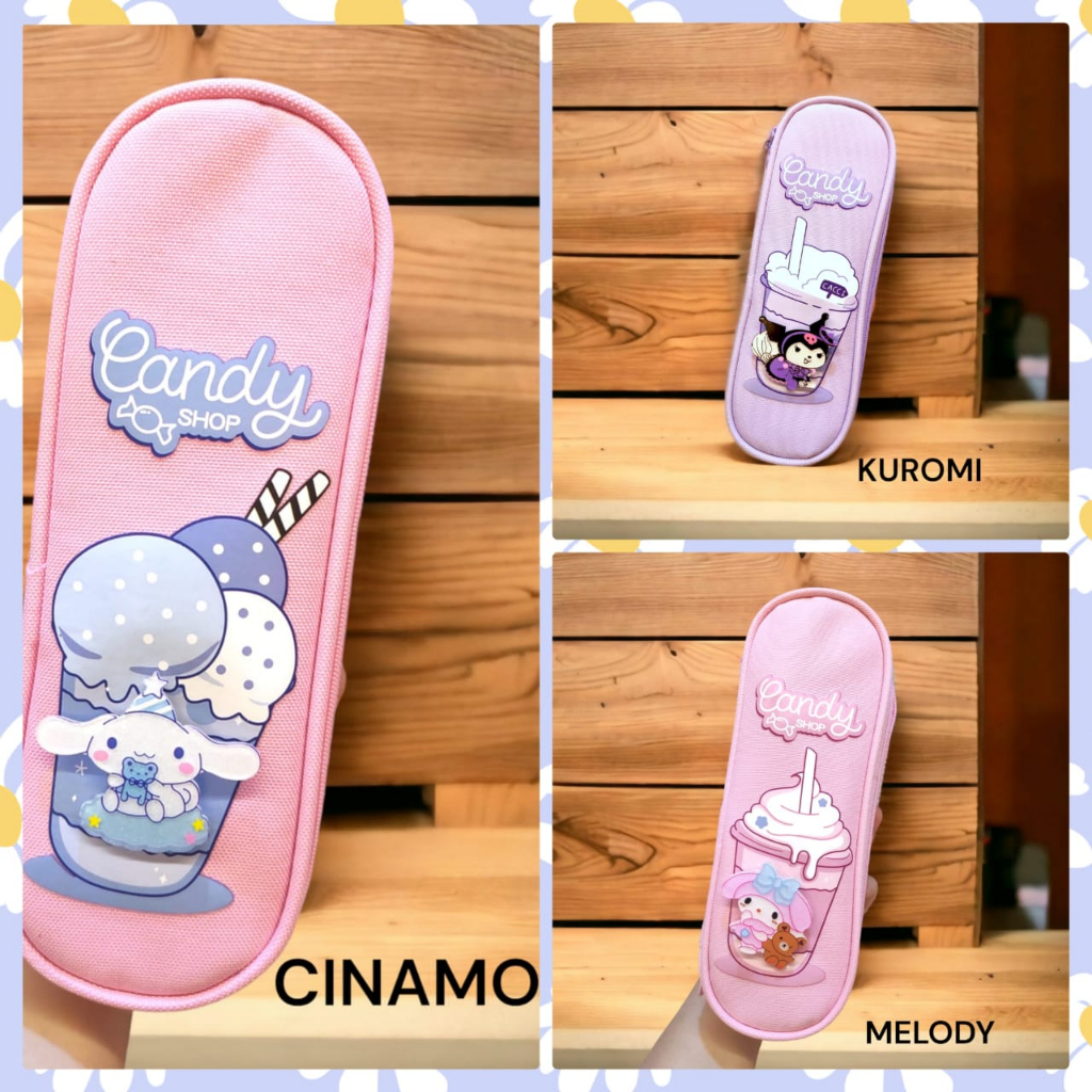 

GEMILANGWALLPAPER - KOTAK PENSIL KAIN SANRIO + PIN LUCU | TEMPAT PENSIL LUCU KUROMI | PENSIL CASE CINNAMORROL | PERLENGKAPAN SEKOLAH | KADO ANAK | KUROMI | MELODY