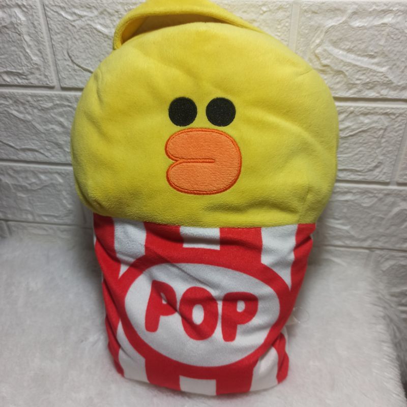 boneka tas sally conny brown line friends plush doll tas balmut