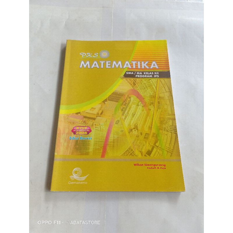 BUKU MATEMATIKA SMA MA KLS XII IPS KTSP WILSON SIMANGUNSONG
