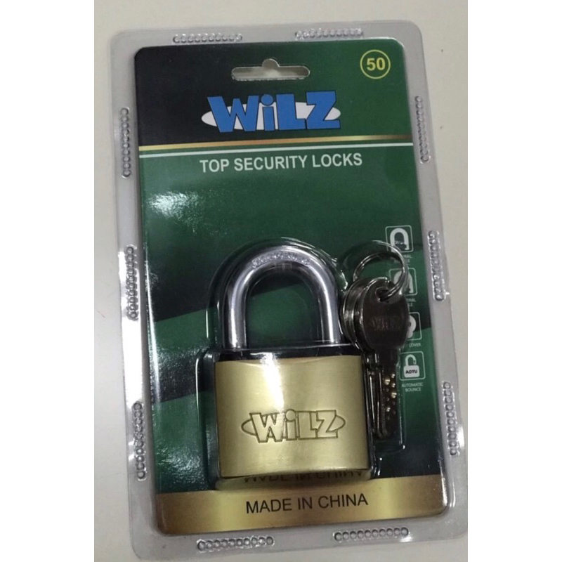 Gembok komputer Key 50mm Short / Long Wilz Full Kuningan