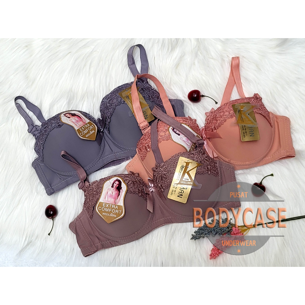 Bra bh kawat kombinasi brukat cantik ukuran 38-44 kait 3