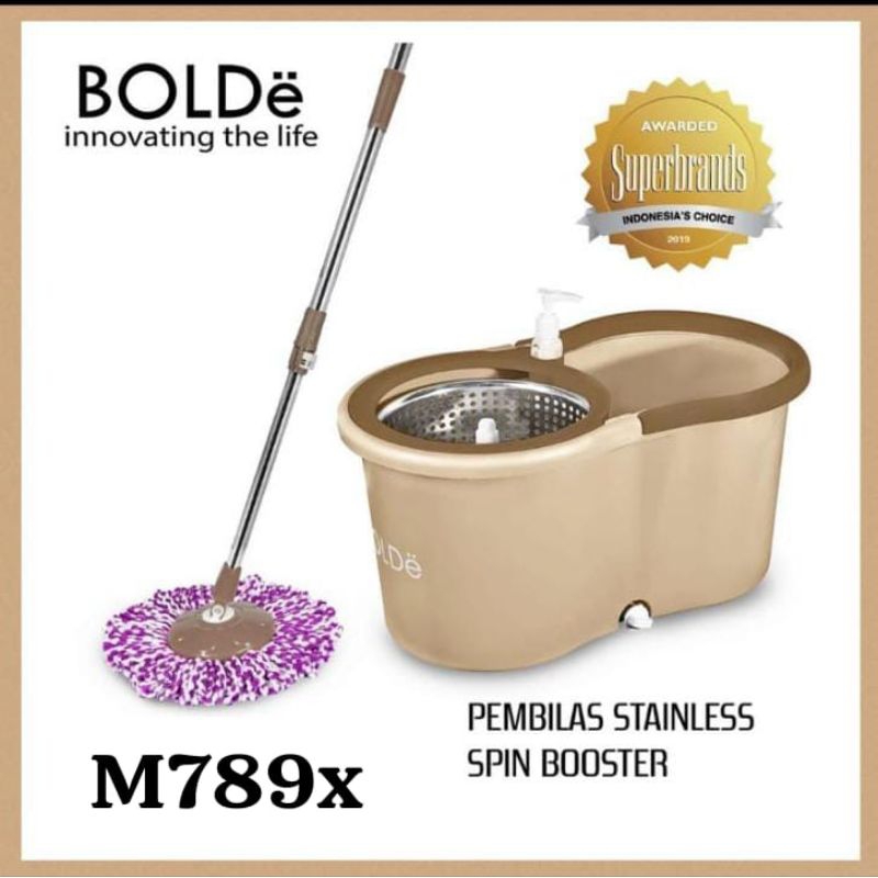 bolde supermop stainless M789X/alat pel Bolde/kain pel