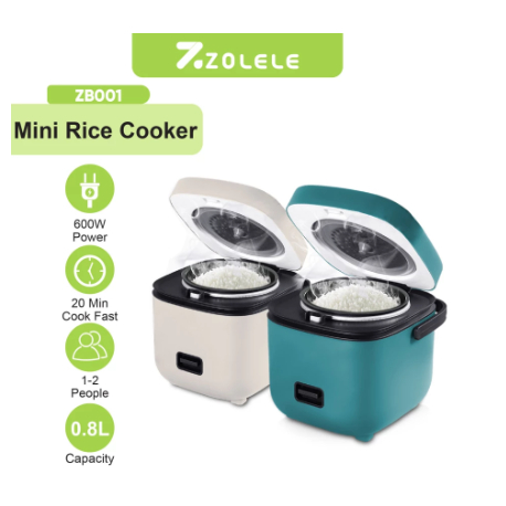 ZOLELE Rice Cooker Magiccom Mini 1,2L Cosmo Pressure Pot penanak Nasi serbaguna