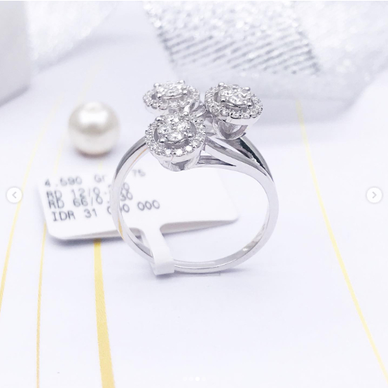 Elco Jewellery - Cincin Berlian Eropa F Vvs | CBRT-00626SH Berkualitas dan Bergaransi