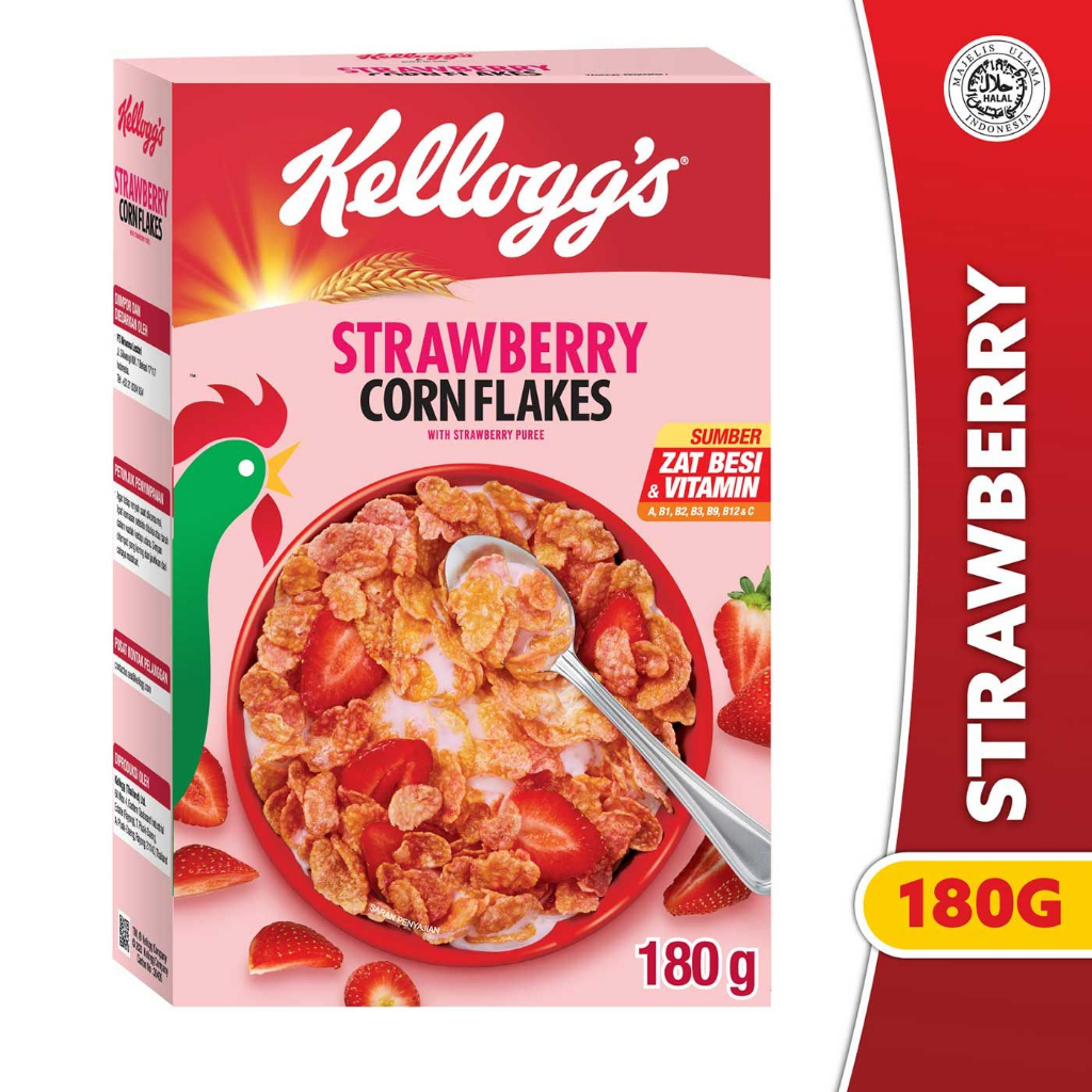 

❤️ Albani ❤️ Kelloggs Sereal Corn Flakes Strawberry 180 gr - Sarapan Sehat Bergizi