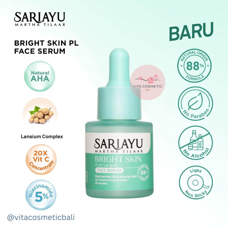 Sariayu Bright Skin Putih Langsat Face Serum 20ml Wajah
