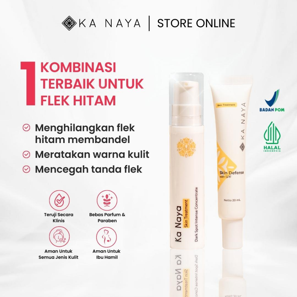 Ka Naya PAKET Dark Spot - Serum Flek Hitam Membandel - Obat Bekas Jerawat - Salep Flek Hitam Memband