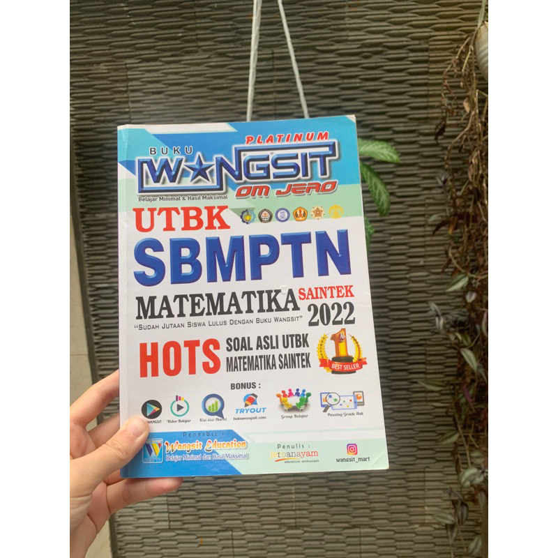 

PRELOVED!!! BUKU WANGSIT SBMPTN MAPEL MATEMATIKA SAINTEK TAHUN 2022