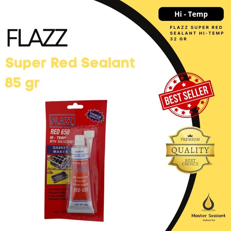 

Lem Flazz Red Silicone 85 gr - Lem gasket merah 35 gr