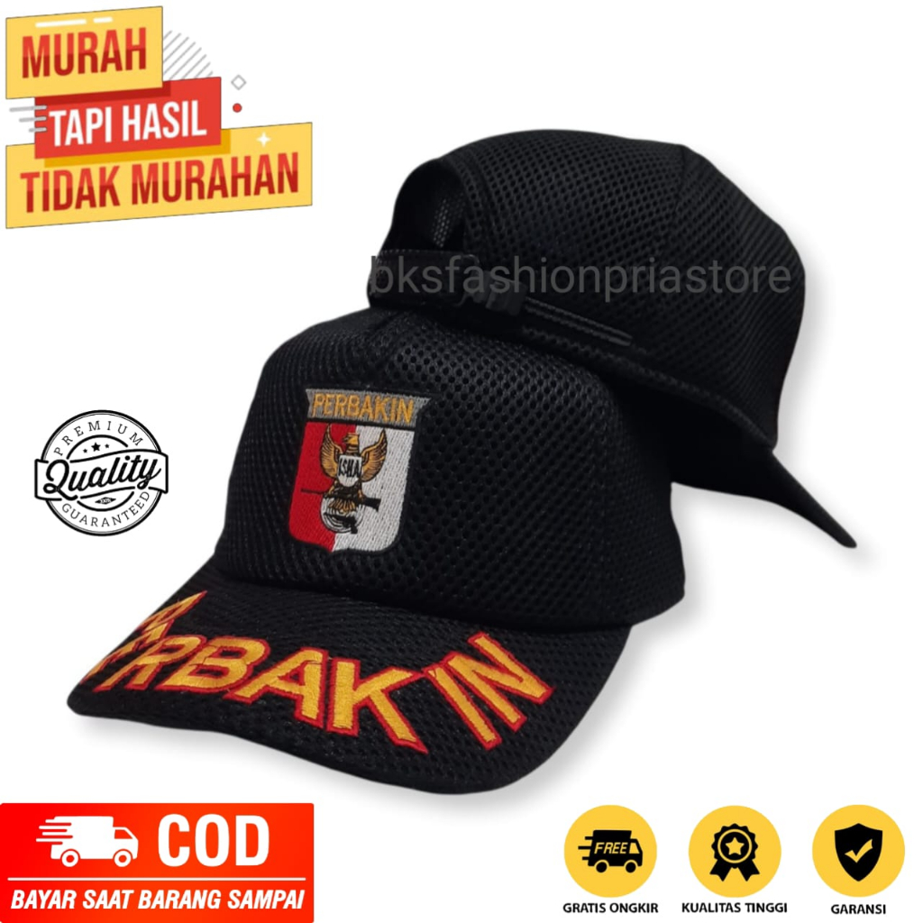 TOPI PRIA TULISAN PERBAKIN / TOPI PERBAKIN / TERMURAH