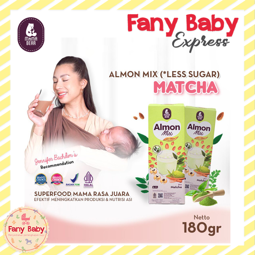 MAMABEAR ALMON MIX LESS SUGAR | SUSU ALMOND PELANCAR ASI