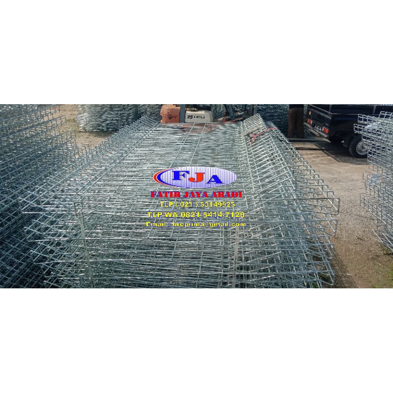 Pagar BRC hotdip galvanized T 150cm x L 240cm 8mm