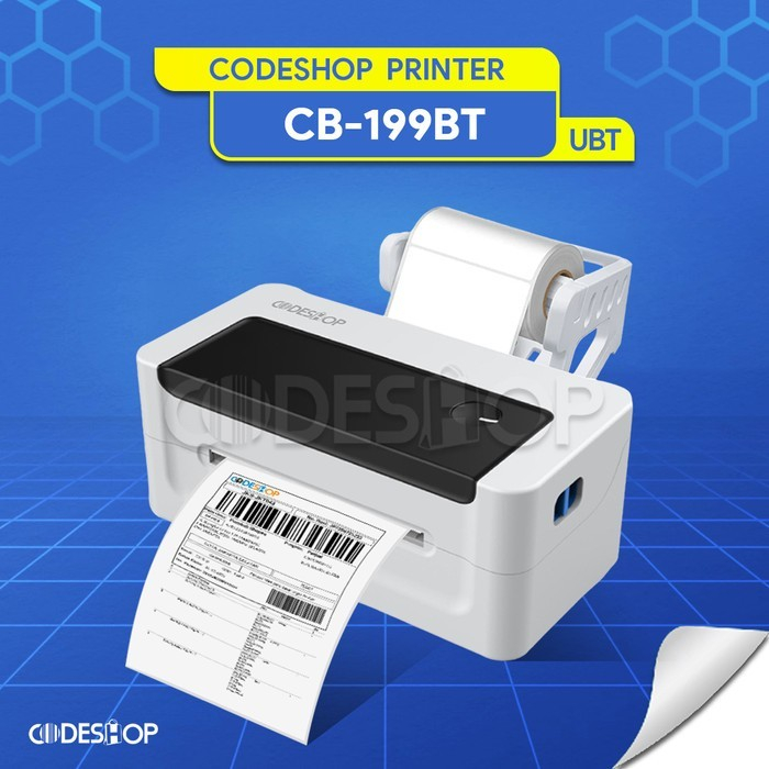 

Printer Thermal Codeshop CB199 BT Cetak Barcode Resi Pengiriman