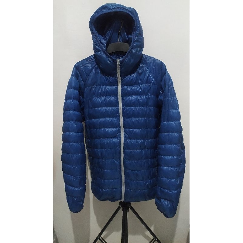 Papowcloth - (biru) Jaket Bulang/Jaket Uniqlo/Jaket Bulang Uniqlo/Jaket Original Uniqlo Bulang