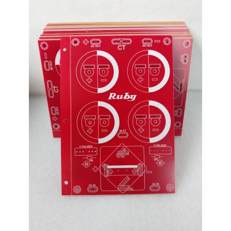 pcb 4 elco , papan pcb 4 elco , pcb isi 4 elco