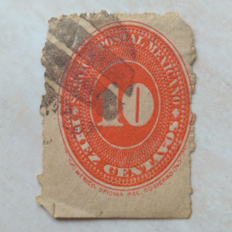 

Prangko Kuno Tua Mexico Mexicano 10 Centavos 1887 - YN390