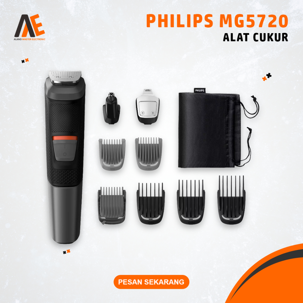 Alat Pencukur Elektrik Philips MG5720 Mesin Cukur Rambut Kumis Jenggot