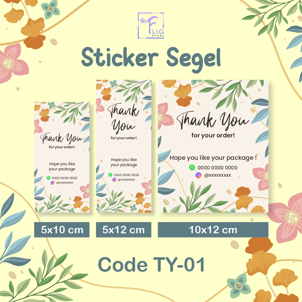 

Stiker Segel Thank You [TY-01]