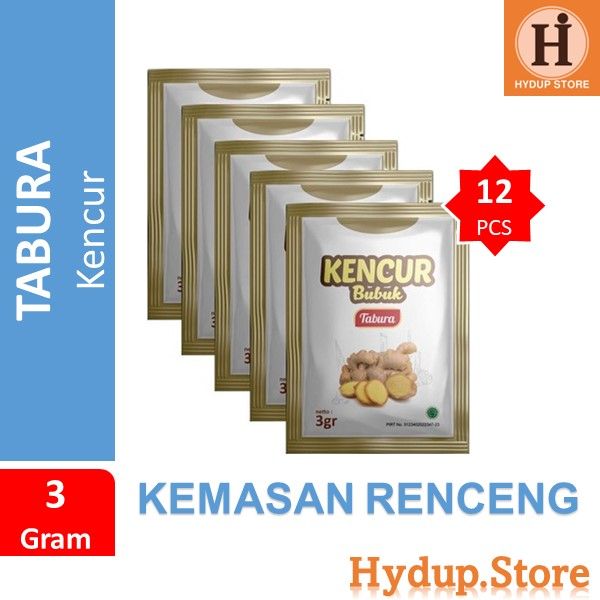 

Kencur Bubuk Tabura Renceng Isi 12 Kemasan 3 Gram